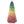 7.5ft Rainbow Gradient Flocked PVC Christmas Tree