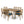 7-Piece Acacia Wood Outdoor Dining Set with Blue Cushions