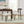 Solid Rubber Wood Dining Chairs (Walnut + Beige) Set of 2