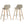 Randolph Bentwood - Upholstered Counter / Bar Height Stool (Set of 2)