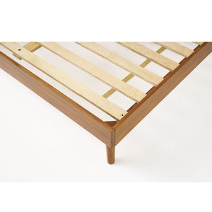 Okioki Mid-Century Wood Bed