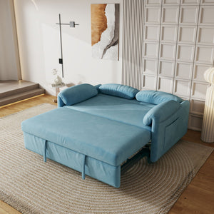 Sofa, Dual Purpose Lounge With Retractable Queen Size Bed