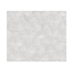 Hexagon Natural Stone Marble Tile, 3D Fluted (Set of 12)
