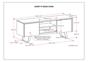 Lowry - Handcrafted, TV Media Stand
