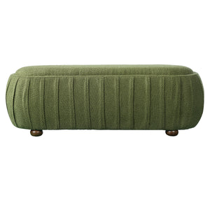Upholstered Ottoman, Oval Shape