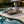 Black Iron & Teak Finish Chaise Lounge Set