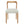 Solid Rubber Wood Dining Chairs (Natural Oak + Beige) Set of 2