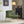 Modern Accent Chair With Plush Cushions and Wooden Armrests