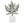 Aluminum Leaf Sculpture with Marble Base