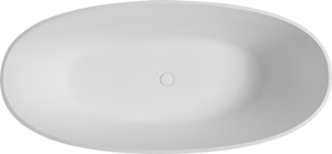 65" Freestanding Solid Surface Bathtub