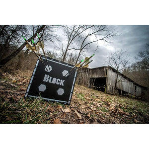 BLOCK XXL 4 Sided High Density Layered Core Vault Archery Arrow Target, Black