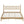 King Size Wood Platform Bed with Gourd Shaped Headboard