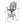 Outdoor Cast Aluminum Swivel Bar Stool With Scrolled Arms - Bronze