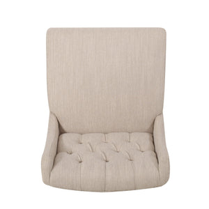 Solstara Upholstered Dining Barstool with Button Tufted and Wing Back