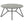 Travis - Round Top Coffee Table With Hairpin Legs - Gray / Black