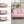 Sofa Bed With Nail Head Trim And Cup Holders - Pink