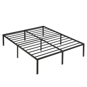 Queen Size Platform Bed with Quiet Support - Black