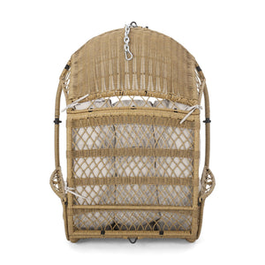 Malia Wicker Hanging Chair With Cushion