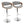 Curvo - Mid Century Modern Adjustable Barstool With Swivel With Straight T Footrest