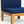 TOPMAX Outdoor 5-Piece Wood Sectional Patio Sofa Set with Blue Cushions