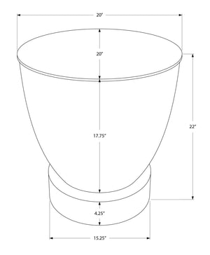 Drum Accent Side Table, Contemporary & Modern Design