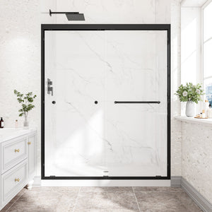 55"-60" W x 72" H Matte Shower Door