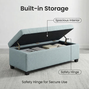 Elegant Tufted Storage Ottoman Bench