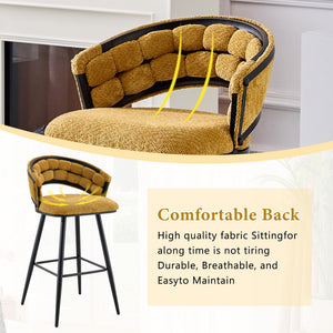 Bar Stools, Kitchen Island Counter Height Stools (Set of 2)