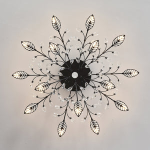 15-Light Chandelier Crystal Ceiling Lamp