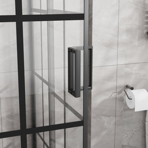Goodyo Corner Shower Enclosure with Double Sliding Doors