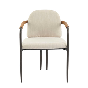 Modern Dining Chair Set with Durable Iron Frame and Comfortable Fabric Upholstery