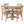 Modern Dining Table Set For 4, Round Table And 4 Kitchen Room Chairs, 5 Piece Kitchen Table Set For Dining Room, Dinette, Breakfast Nook