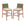 Outdoor Acacia Wood Bar Stools (Set of 2)