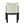 Linen Upholstered Armchair with Black Rubber Wood Legs