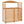 Outsunny Wood Air Conditioner Fence, Outdoor Privacy Screen Potting Table with Shelves