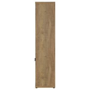 Noriega - 3 Shelf Media Tower With Open Shelves And Hidden Cabinet Storage - Mango Color