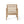 Outdoor Acacia Wood Club Chairs, 2-Piece Set - Natural Stained / White