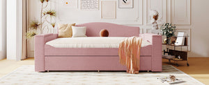 Upholstered Daybed With Storage Armrests, Trundle And Latest Integrated tooth Audio System