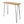 Outdoor Bar Table with Wood Tabletop and Iron Hairpin Legs - Black / Teak