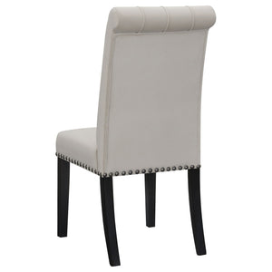 Tufted Rolled Backrest Side Chairs (Set of 2)