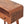 Solid Wood Mini Curved Honey Console Table