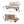 Sebastian Hand Crafted 4 Piece Sofa Set with Water Resistant Cushions
