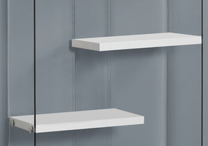 5-Tier Glossy White Bookshelf for Office and Home
