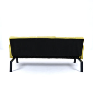 Sofa Bed With Foldable Design And Cup Holder - Green