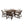 TREXM Patio Dining Table Set for 6 with Umbrella Hole