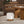 Tilly - Round Fur Upholstered / Burl Pouf Ottoman - White
