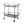 Percy Galvanized Metal Bar Cart - Gray