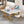 Executive Desk With X-Legs, Sturdy Office Workstation For Home Office - White / Gold
