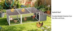 Large Chicken Coop with 20.93 Sq Ft Run