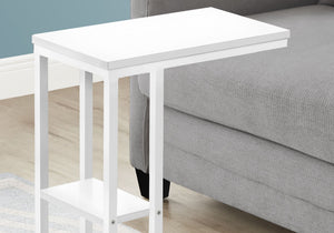 Accent Table, C-Shaped, Marble Look Contemporary & Modern Convenient Design